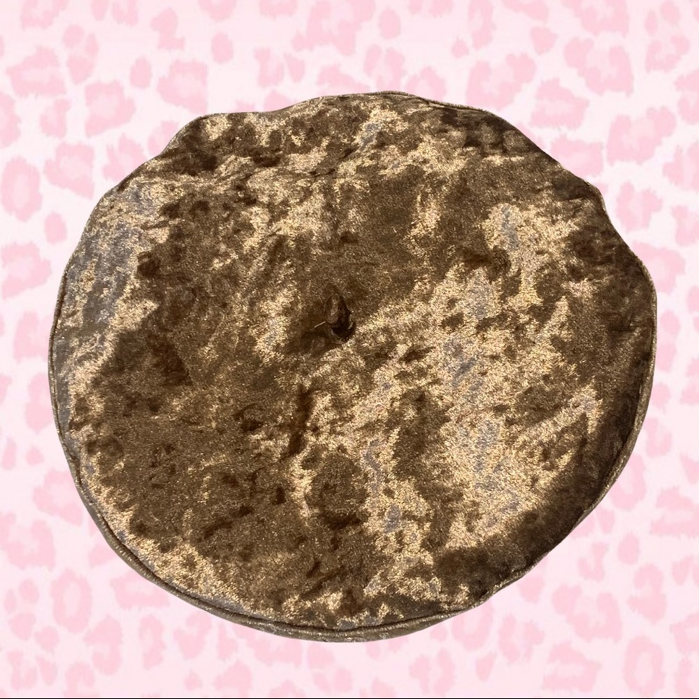 crushed velvet beret